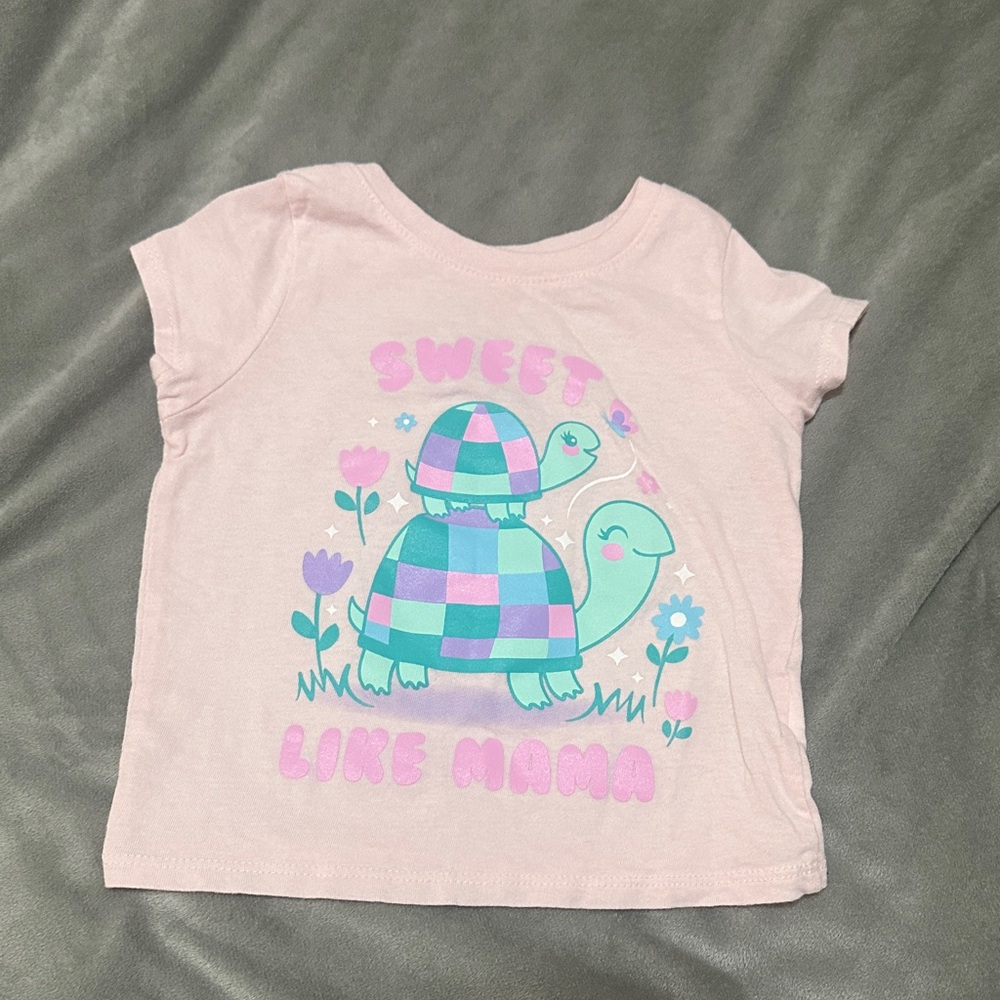 The Children's Place Pink Turtle Graphic Tee